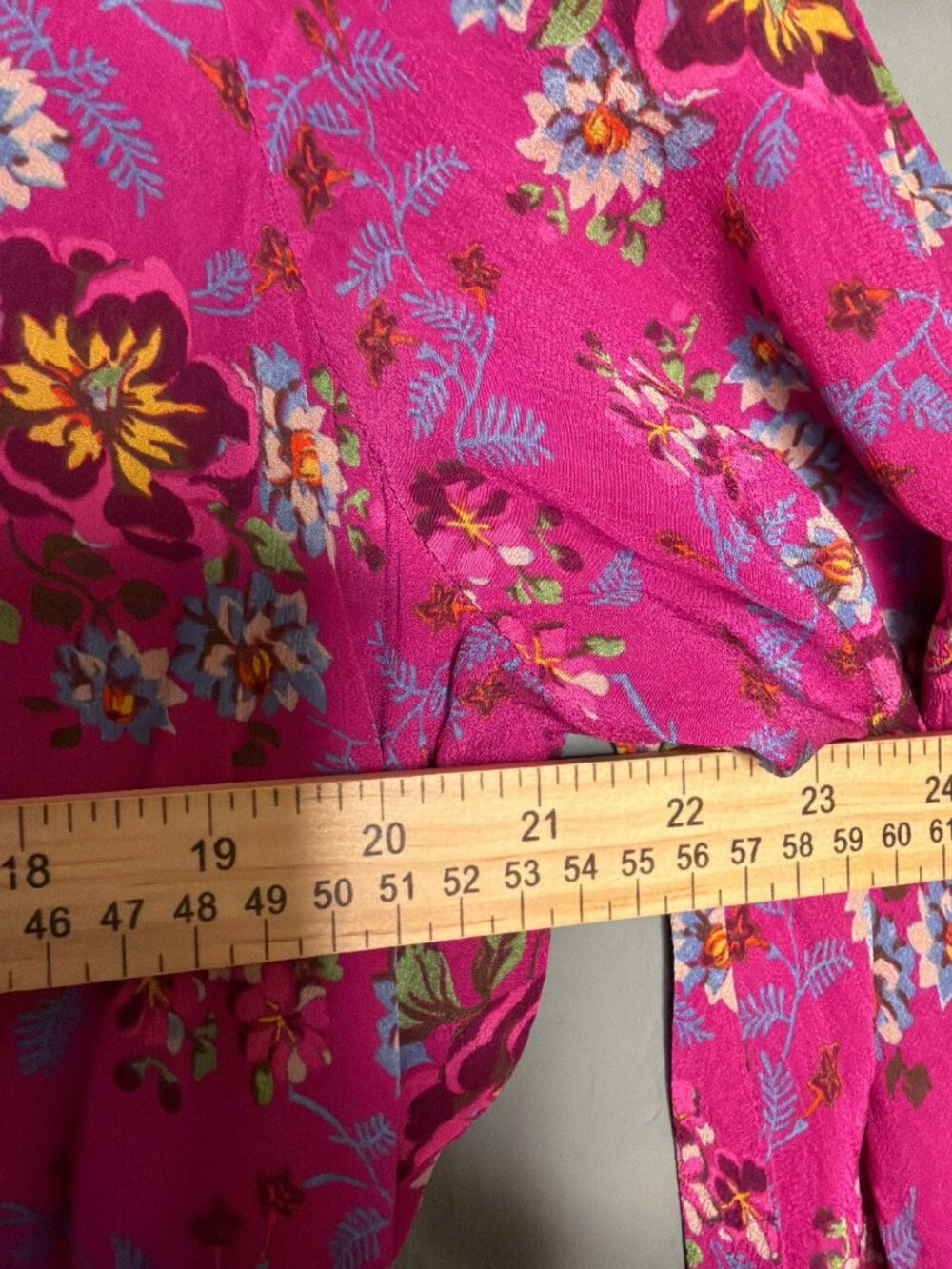 Sundance Rosalee Lined Tiered Floral Midi Dress Petite Large - Picture 7 of 11